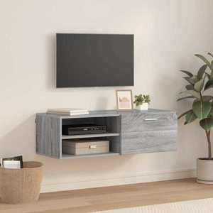 vidaXL Dulap din Lemn Gri Sonoma 100, 5 x 39 x 30 cm Lemn compozit imagine