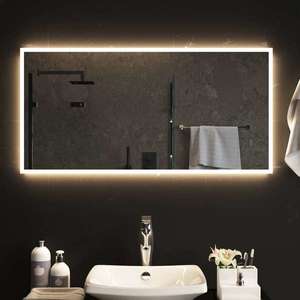 vidaXL Oglinda de baie cu LED, 50x100 cm imagine