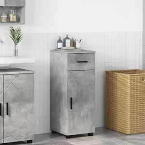 vidaXL Dulap de Baie cu sertar cu ușă Gri din beton 30 x 35 x 80 cm imagine