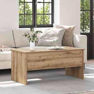 vidaXL Masă de cafea Stejar Artizanal 102 x 50, 5 x 46, 5 cm imagine