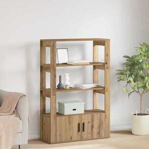 vidaXL Bufet stejar artizanal 30 x 80 x 119.5 cm Lemn compozit imagine