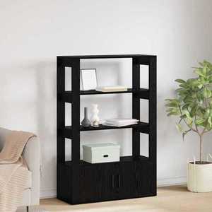 vidaXL Bufet Stejar negru 30 x 80 x 119.5 cm Lemn compozit imagine