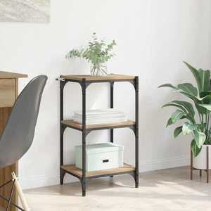 vidaXL Dulap pentru cărți stejar artizanal 40 x 33 x 70, 5 cm imagine