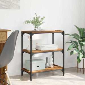 vidaXL Dulap pentru cărți Lemn vechi 60 x 33 x 70, 5 cm imagine