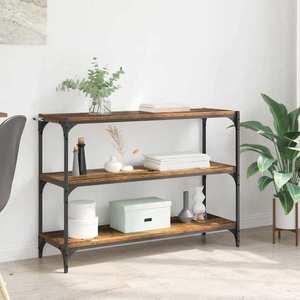 vidaXL Dulap pentru cărți Lemn vechi 100 x 33 x 70, 5 cm imagine