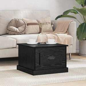 vidaXL Masă de cafea Stejar Negru 50 x 50 x 35 cm Lemn compozit imagine