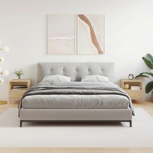 vidaXL Noptiere, 2 buc., stejar sonoma, 40x35x47, 5 cm, lemn compozit imagine