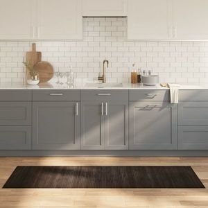 vidaXL Covor dreptunghiular, maro închis, 60x200 cm, bambus imagine