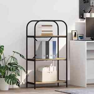 vidaXL Raft pentru cărți Stejar sonoma 60 x 30 x 109 cm Lemn compozit imagine