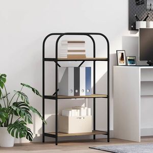 vidaXL Raft pentru cărți stejar artizanal 60 x 30 x 109 cm imagine