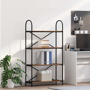 vidaXL Raft pentru cărți Lemn vechi 80 x 30 x 146 cm Lemn compozit imagine