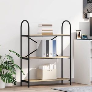 vidaXL Raft pentru cărți Stejar sonoma 80 x 30 x 109 cm Lemn compozit imagine