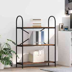 vidaXL Raft pentru cărți Lemn vechi 80 x 30 x 109 cm Lemn compozit imagine