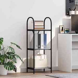 vidaXL Raft pentru cărți sonoma gri 40 x 30 x 109 cm Lemn compozit imagine