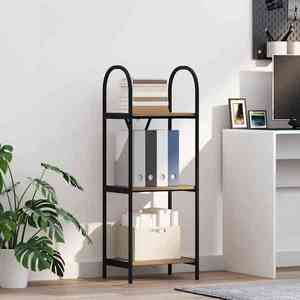 vidaXL Raft pentru cărți stejar artizanal 40 x 30 x 109 cm imagine