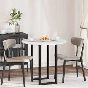 vidaXL Placă de masă Alb 80 x 80 x 1.5 cm Lemn compozit imagine