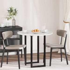 vidaXL Placă de masă Alb foarte lucios 80 x 80 x 1.5 cm Lemn compozit imagine