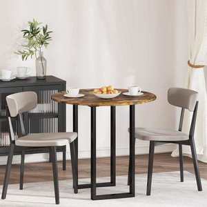 vidaXL Placă de masă Stejar afumat 80 x 80 x 1.5 cm Lemn compozit imagine