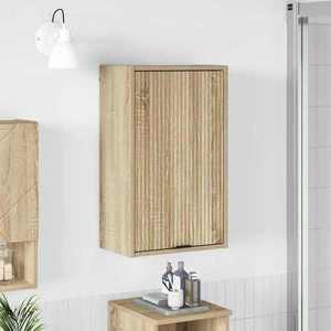vidaXL Dulap de Baie Pe perete cu ușă Stejar Sonoma 39 x 23, 5 x 65 cm imagine