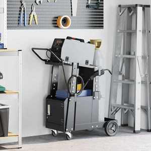 vidaXL Cărucior pentru sudură Negru 90 x 46 x 96 cm Oțel imagine