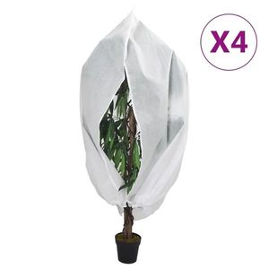 vidaXL Huse de plante din fleece cu fermoar 4 buc. 70 g/m² 2, 36x2 m imagine