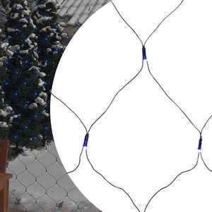 vidaXL Plasă lumini de Crăciun 204 LED-uri, albastru, 3x2 m, int./ext. imagine