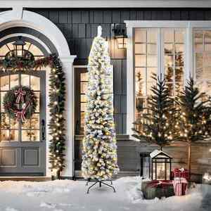 vidaXL Brad de Crăciun artificial Verde 210 cm PVC și oțel și plastic imagine