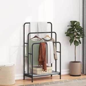 vidaXL Stativ pentru haine sonoma gri 60 x 30 x 100.5 cm Lemn compozit imagine