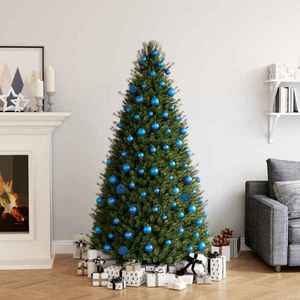 vidaXL Set de globuri de Crăciun, 100 piese, albastru imagine