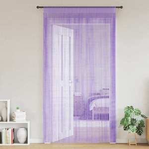 vidaXL Perdele șir 2 buc Violet 140x250 cm imagine