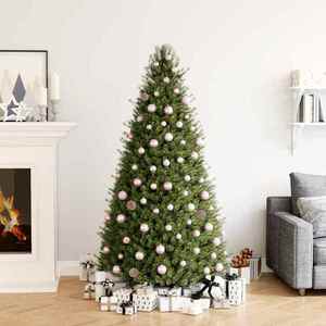 vidaXL Set globuri de Crăciun, 100 piese, roz imagine