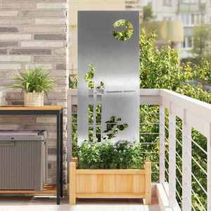 vidaXL Ecran de intimitate pentru grădină Argintiu 50 x 140 cm imagine