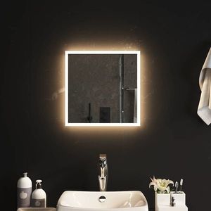 vidaXL Oglindă de baie cu LED, 40x40 cm imagine