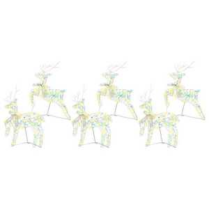 vidaXL Renii LED cu 180 LED 6 pcs Multicolor PET imagine