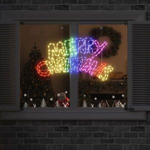 vidaXL Semn de Crăciun cu 240 LED Multicolour 100 x 50 cm PVC imagine