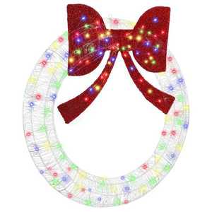 vidaXL Coroană cu 150 LED Multicolour 120 cm Acril imagine