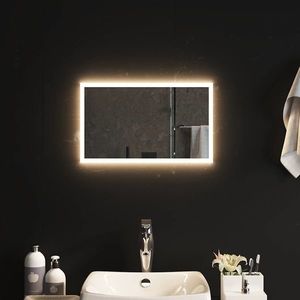 vidaXL Oglindă cu LED de baie, 50x30 cm imagine