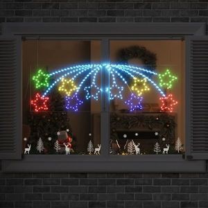 vidaXL Steaua de Crăciun cu 432 LED Multicolour 180 x 57 cm PVC imagine
