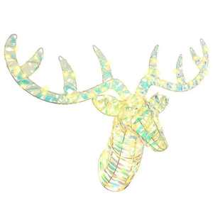 vidaXL Sanie cu ren cu 140 LED Alb cald 60 cm PET imagine