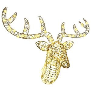 vidaXL Sanie cu ren cu 140 LED Alb cald 60 cm PET imagine