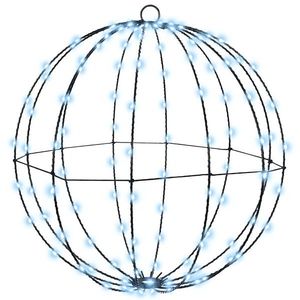 vidaXL Bola cu 160 LED Alb rece 50 cm Metal imagine