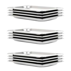 vidaXL Recipiente Gastronorm 12 buc. GN 1/3 20 mm oțel inoxidabil imagine
