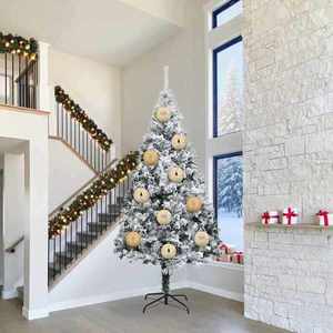 vidaXL Set de Globuri de Crăciun 3 pcs Auriu Plastic imagine