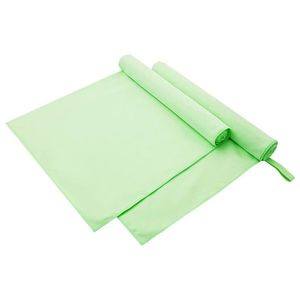 vidaXL Prosoape Sport 2 pcs Verde 180 x 90 cm Poliester și poliamidă imagine