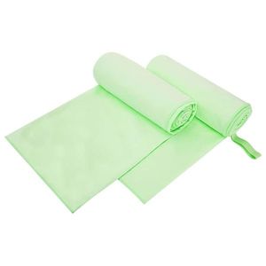 vidaXL Prosoape Sport 2 pcs Verde 200 x 100 cm Poliester și poliamidă imagine