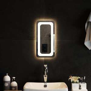 vidaXL Oglindă de baie cu LED, 20x40 cm imagine