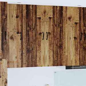 vidaXL Dulap suspendat de bucătărie cu ușă Lemn Vechi 80 x 31 x 100 cm imagine
