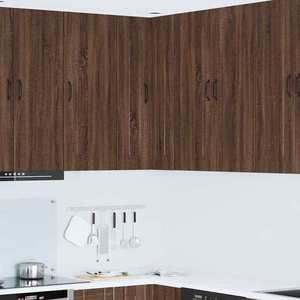 vidaXL Dulap suspendat de bucătărie Stejar închis 57 x 57 x 100 cm imagine