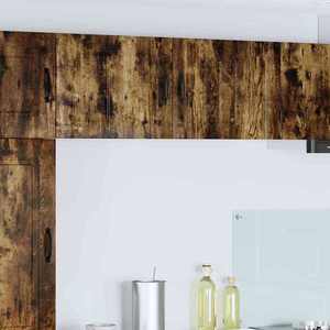 vidaXL Dulap de bucătărie cu raft 2 pcs Stejar fumuriu 50 x 31 x 40 cm imagine