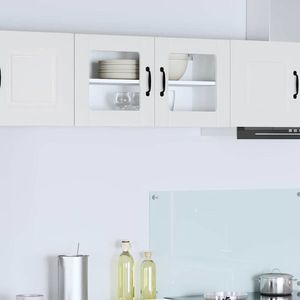 vidaXL Dulap de bucătărie Alb lucios 80 x 31 x 40 cm Lemn compozit imagine